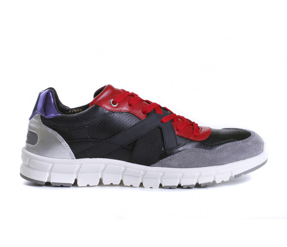 "new jamaica" leather & suede running sneakers