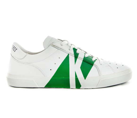 'Rubb-er 668' Color Block Leather Sneakers