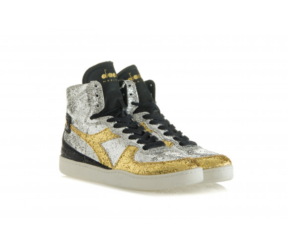'MI BASKET GLITTER' Hi-Top Sneakers
