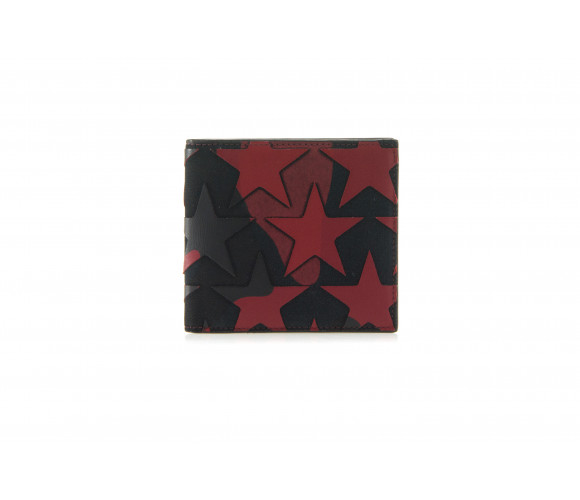 'Camustars' Leather & Canvas Bi-Fold Wallet