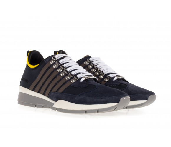 Technical fabric and suede sneakers '251'