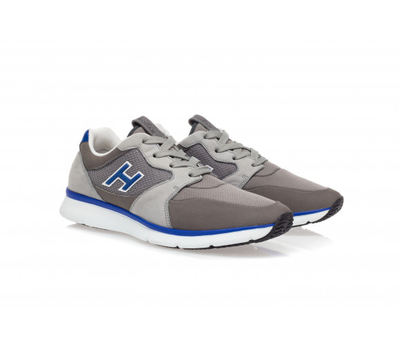'H254' Technical Fabric & Leather Sneakers