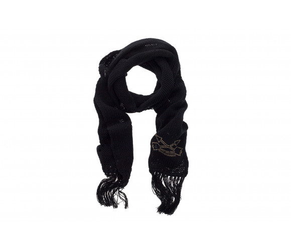 Destroyed Cotton Blend Knit Scarf