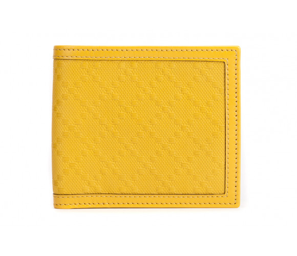 Bifold "diamante" leather wallet