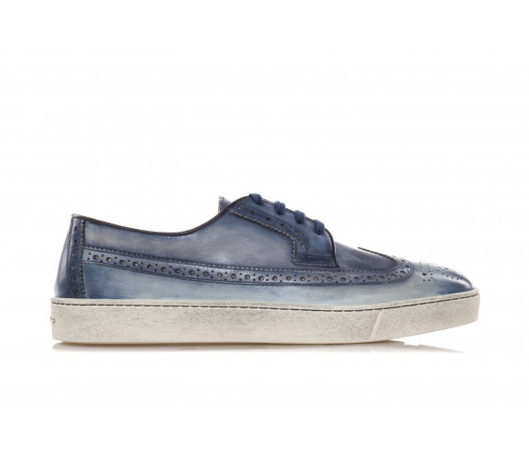 Washed Leather Derby Shoes