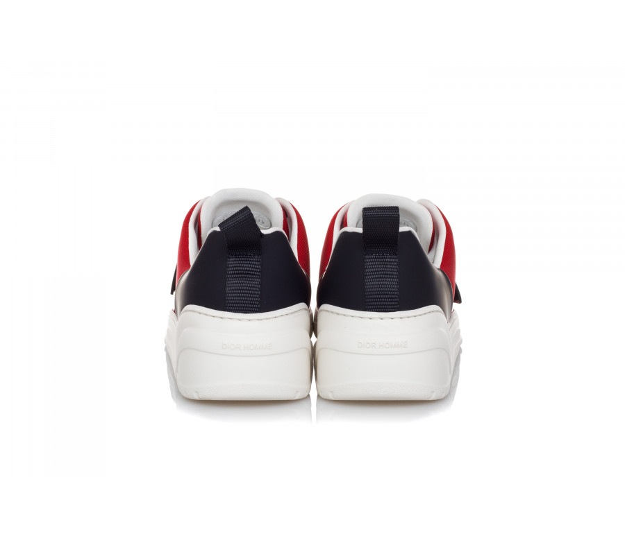 Canvas & Matt Leather Sneakers