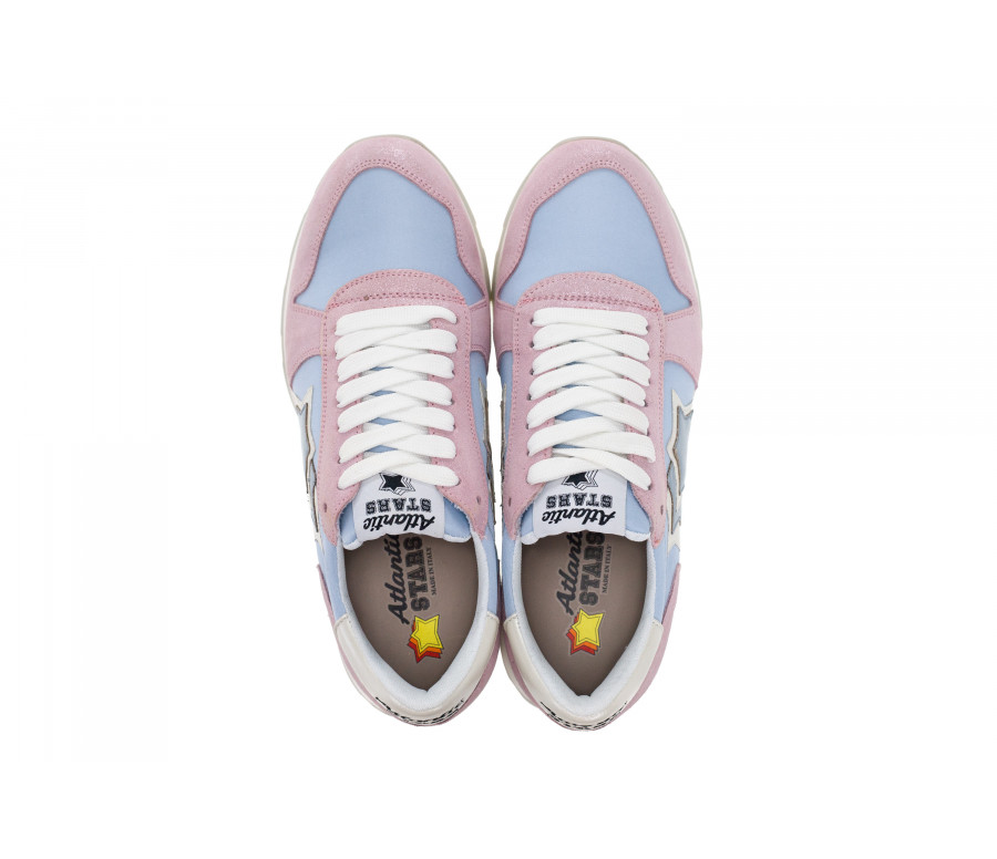 'Gemma' Suede & Technical Fabric Sneakers