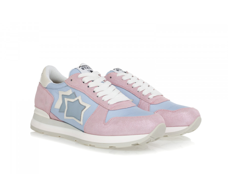 'Gemma' Suede & Technical Fabric Sneakers