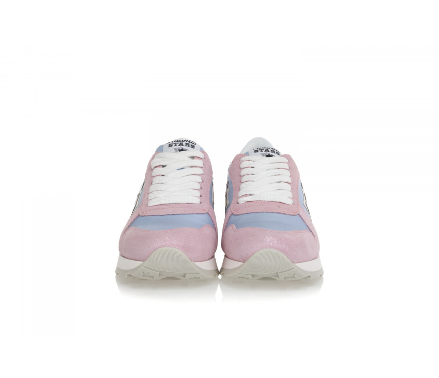 'Gemma' Suede & Technical Fabric Sneakers
