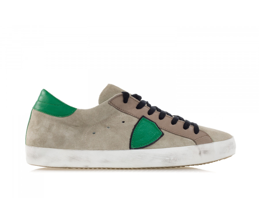 'Paris' Suede And Leather Sneakers