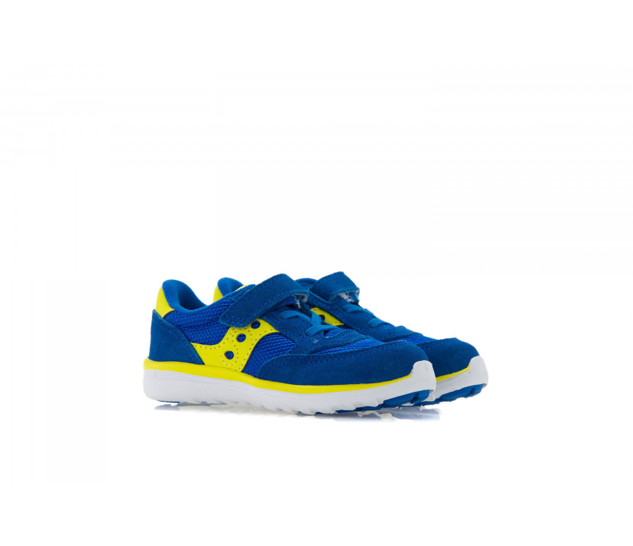 "jazz" textile & suede sneakers