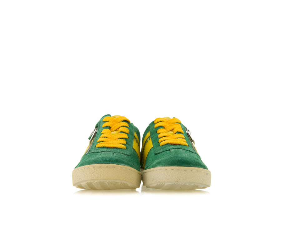 "pro-soccer e58" contrasting band suede sneakers