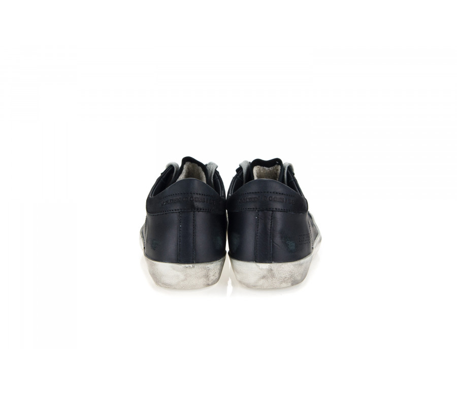 'Superstar' Leather Sneakers With Perforated Star