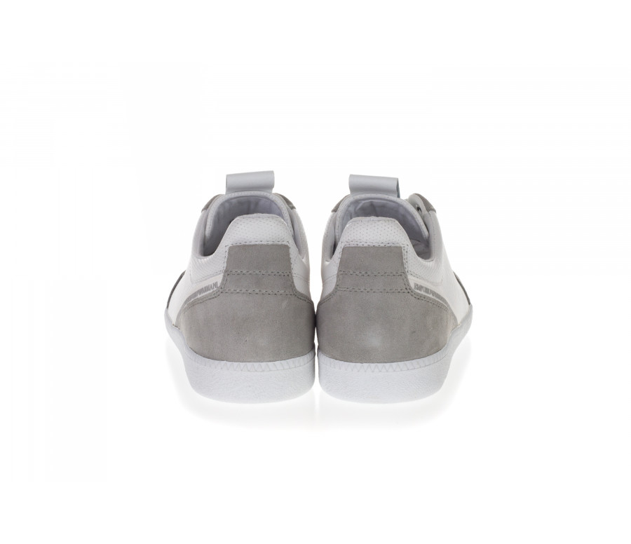 Leather And Suede Low-Top Sneakers