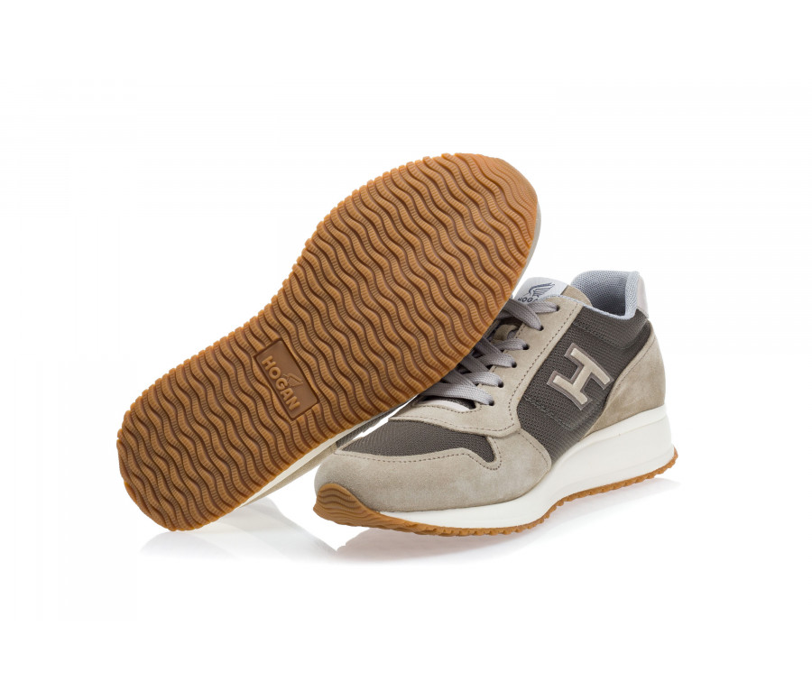'Interactive N20' Technical Fabric & Suede Sneakers