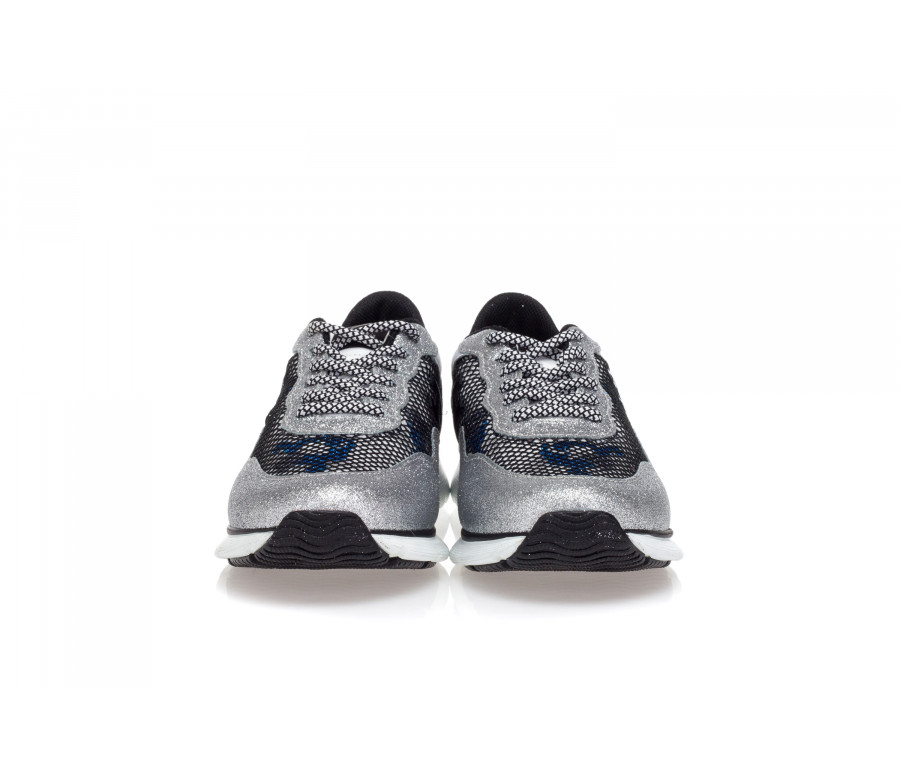 'H254' Glittered Sneakers With Mesh