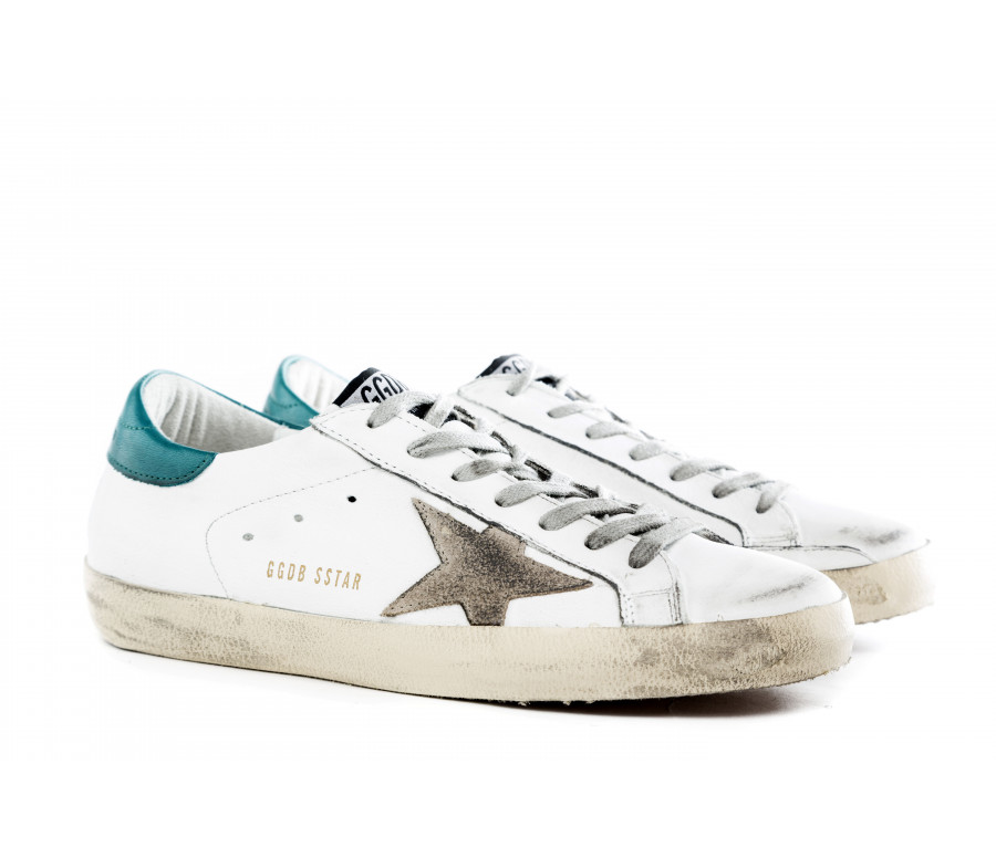 "superstar" vintage leather sneakers