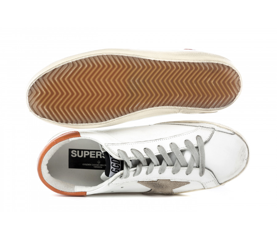 "superstar" vintage leather sneakers