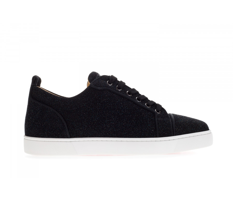 'Louis Junior Orlato Flat' Glittered Leather Sneakers