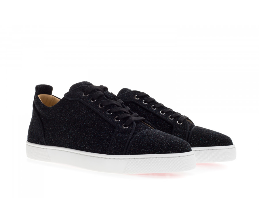 'Louis Junior Orlato Flat' Glittered Leather Sneakers