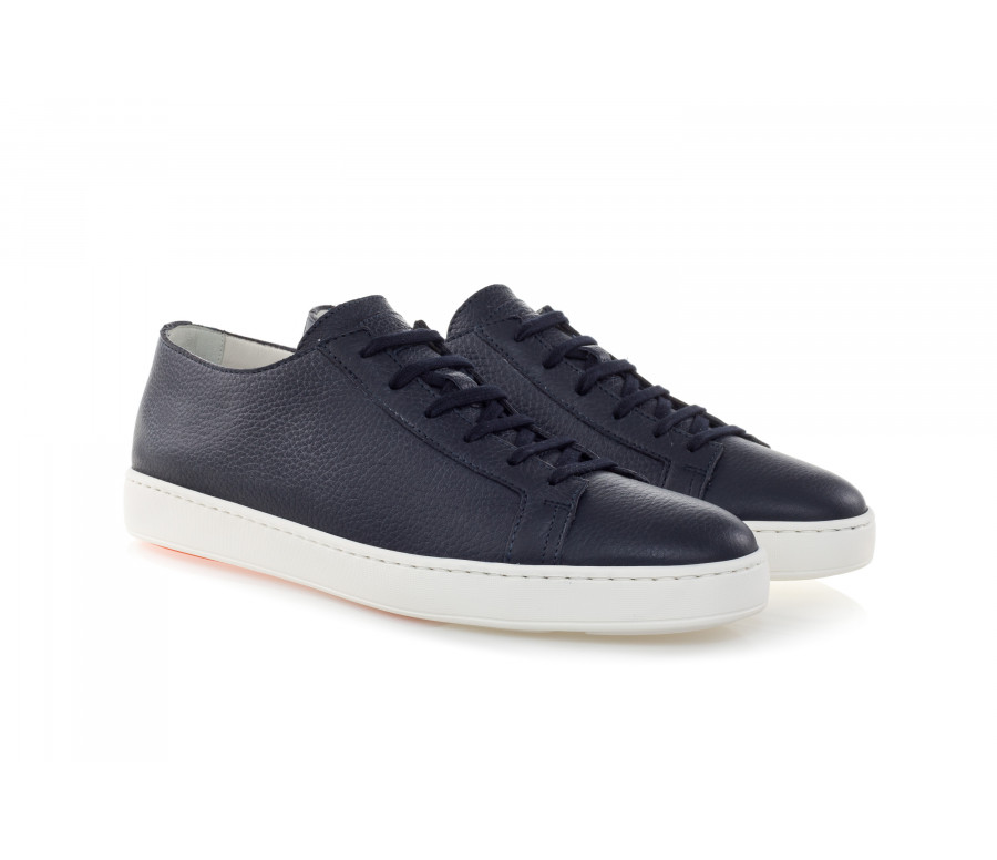 Drummed Leather Sneakers