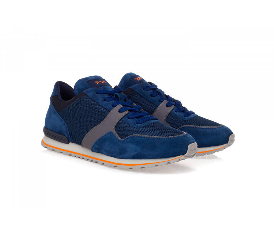 'Spoiler' Suede & Technical Fabric Sneakers