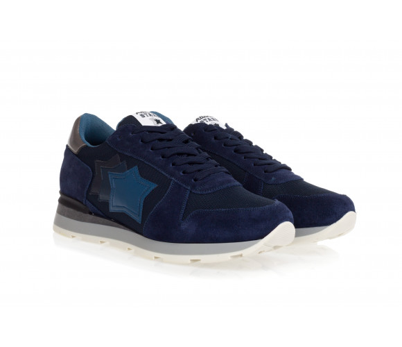 'Sirius' Suede & Technical Fabric Sneakers