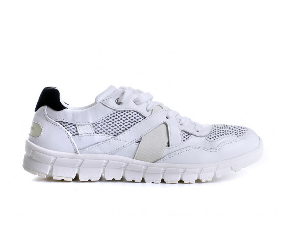"new jamaica" leather & perforated mesh sneakers
