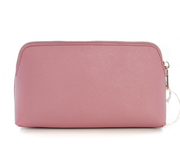 Leather cosmetic bag