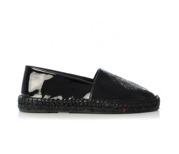"tiger" logo espadrilles
