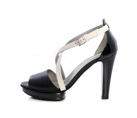 "H247" Leather Platform Sandals