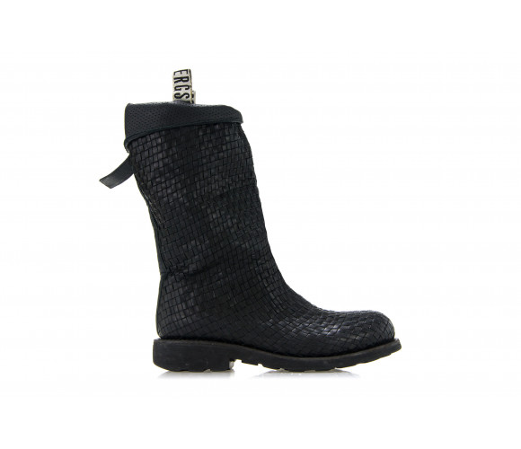 "vintage 864 mid" woven leather boots