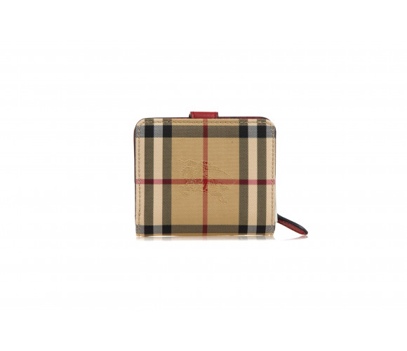 'Finsbury' Horseferry Check & Leather Bi-Fold Wallet
