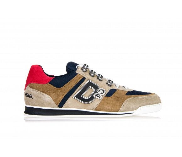'WINNER' Suede & Technical Fabric Sneakers