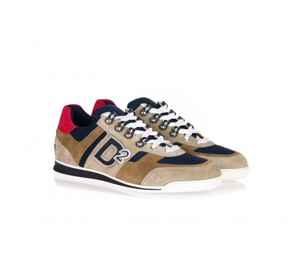 'WINNER' Suede & Technical Fabric Sneakers