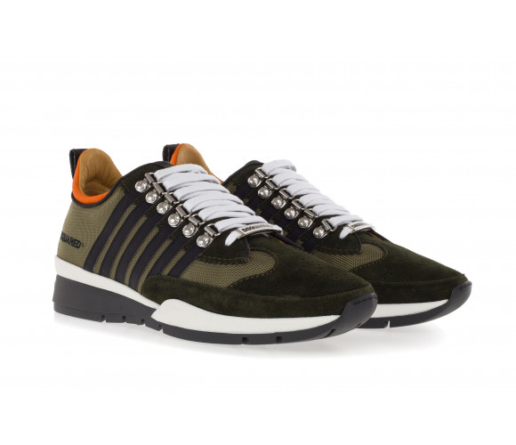 Technical fabric and suede sneakers '251'