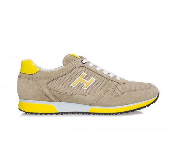 Sneakers 'H198' In Suede With Perforated Inserts 