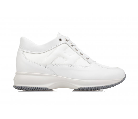 'Interactive' Padded Logo Leather Sneakers