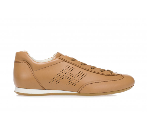 'Olympia' Perforated H Leather Sneakers