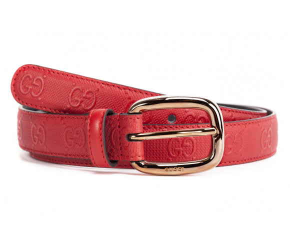 "gg" signature leather belt
