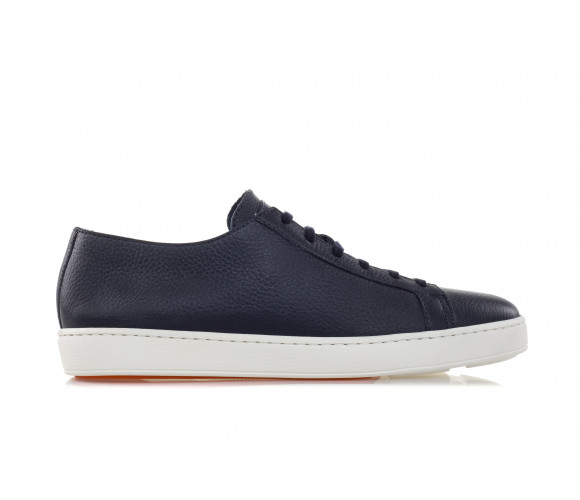 Drummed Leather Sneakers