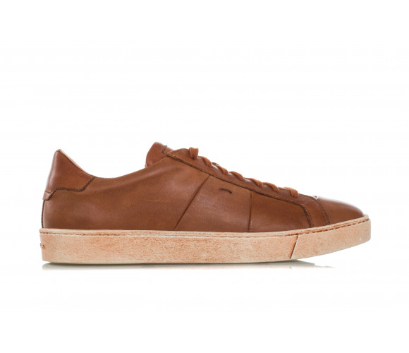 Aged Leather Sneakers
