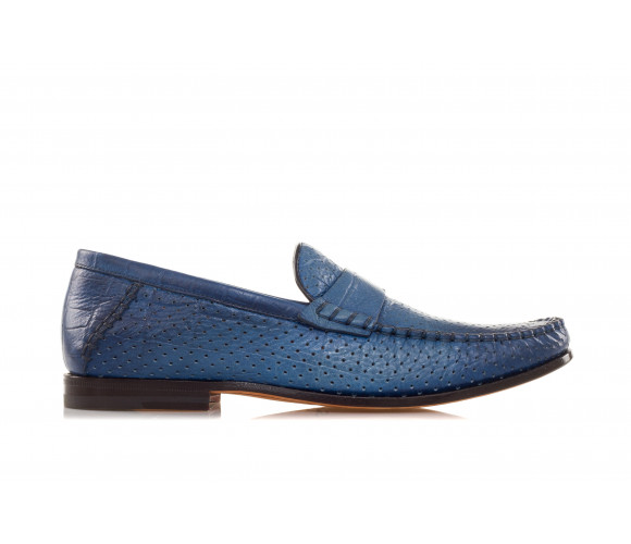 Handmade Perforated Leather Loafers