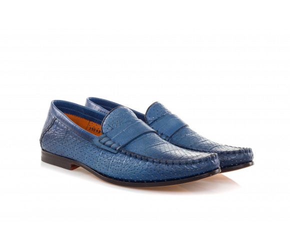 Handmade Perforated Leather Loafers