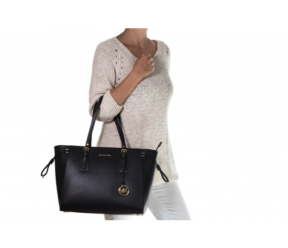'Voyager' Medium Leather Tote Bag
