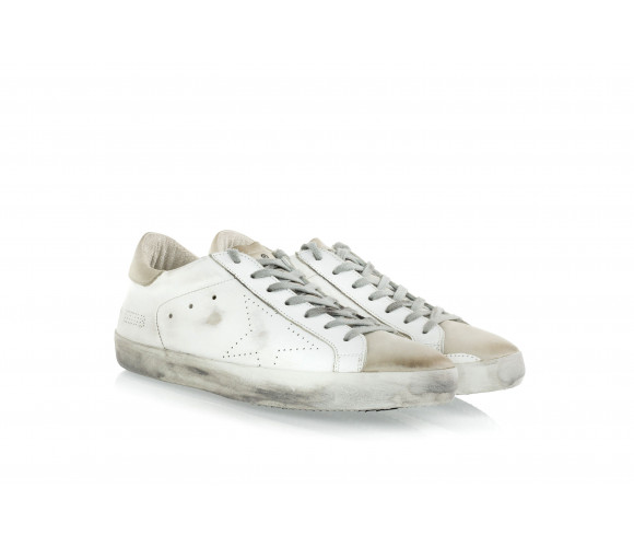 'Superstar' Perforated Leather Sneakers