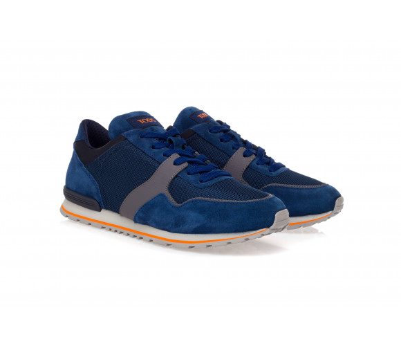 'Spoiler' Suede & Technical Fabric Sneakers